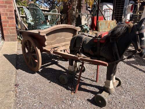 Wooden Horse and Cart