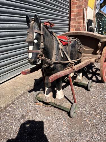 Wooden Horse and Cart