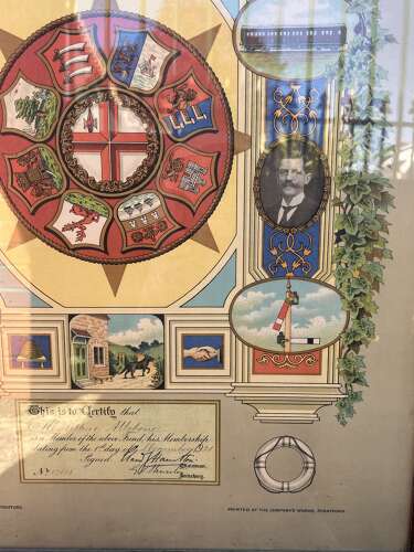 Framed Great Eastern Railway 1921