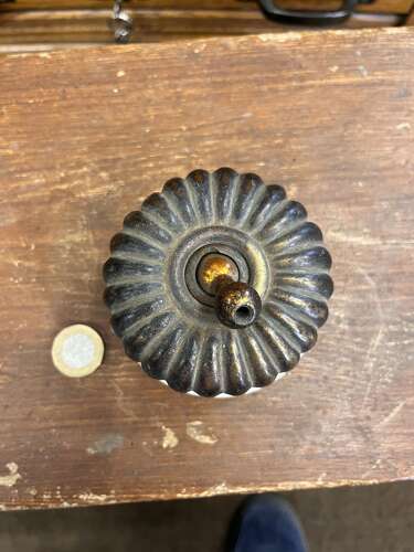 Large Brass Light Switch