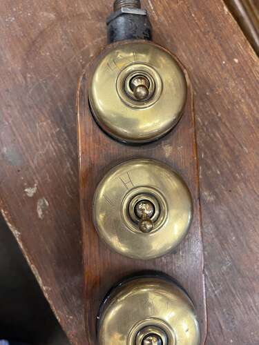 Treble Set Of Brass Light Switches