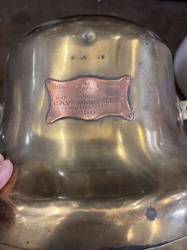Pair of Brass CAV Headlamps