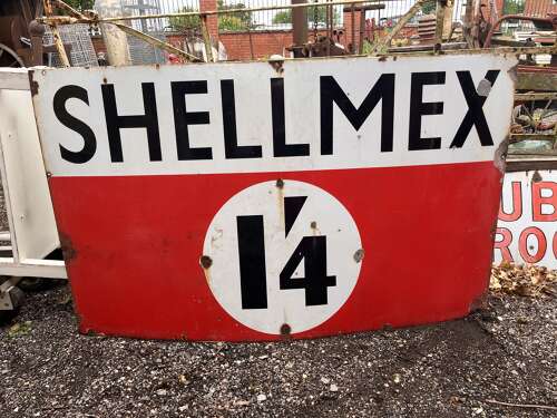 Shellmex Enamel Sign