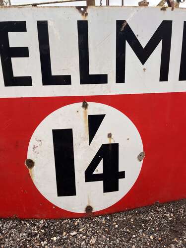 Shellmex Enamel Sign