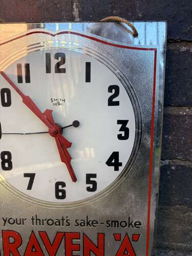 Craven ‘A’ Glass Advertising Clock